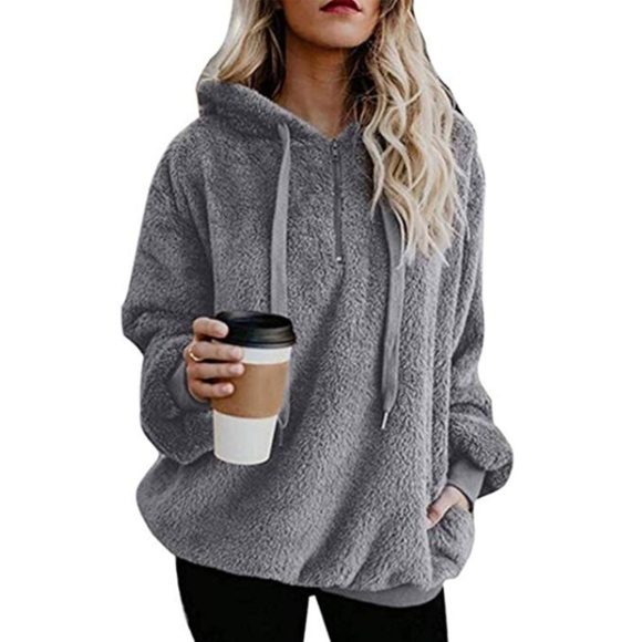 KingsTrend Tops - NWT Women's Faux Fleece Hoodie